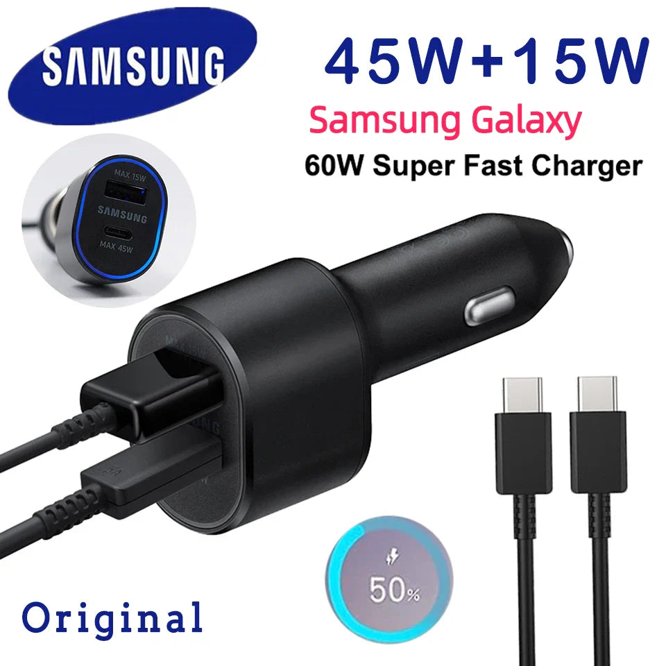 60w Samsung USB Car Charger Super Fast