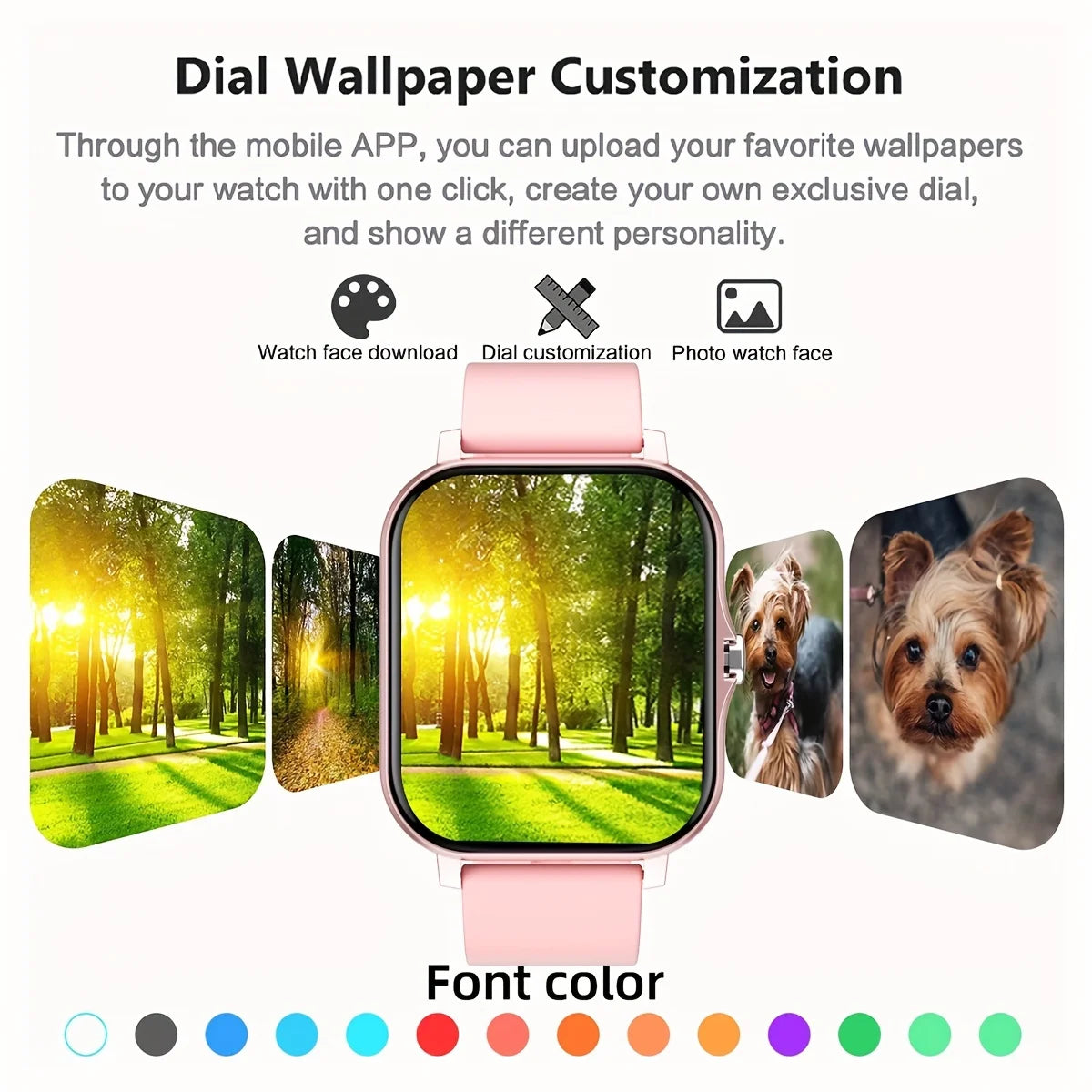 Smartwatch1.83 inch Voice Assistant  Bluetooth Call Sports Fitness Hot Selling Smartwatch Men Women For Android iOS 2024 New