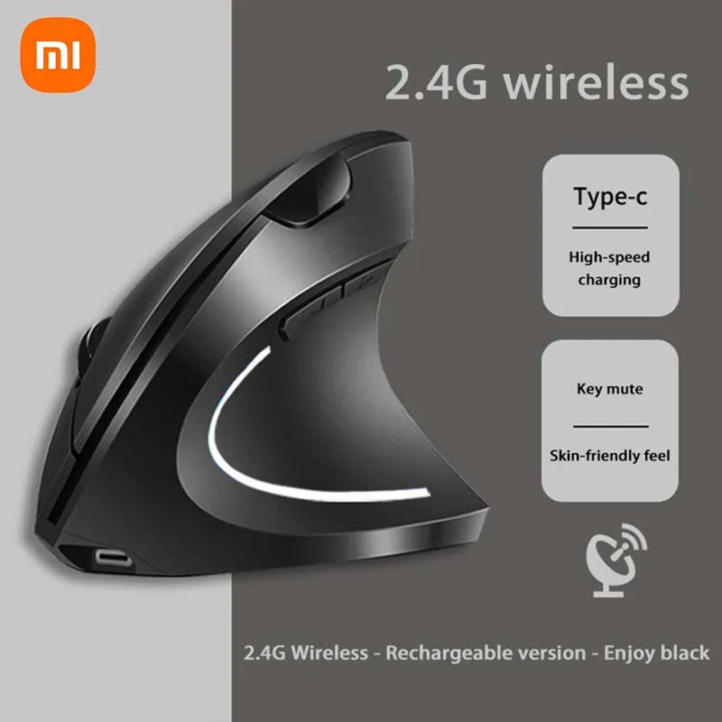 Mouse da gioco ergonomici verticali wireless Bluetooth 2.4GHz - Tastiere elettroniche regolabili a 1600 DPI