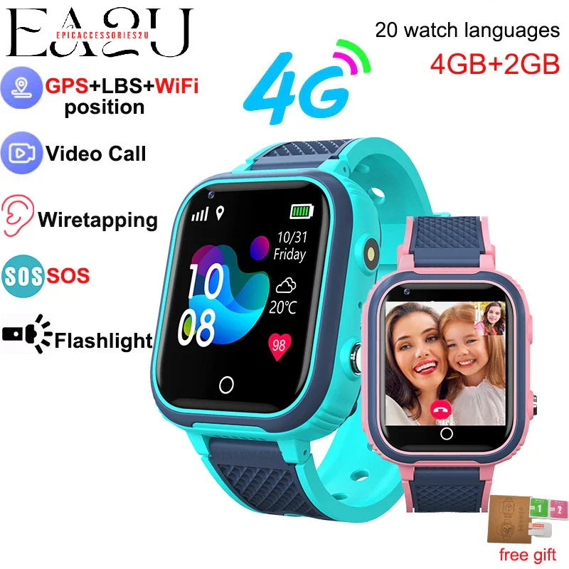 4G Smart Watch Kids GPS WIFI