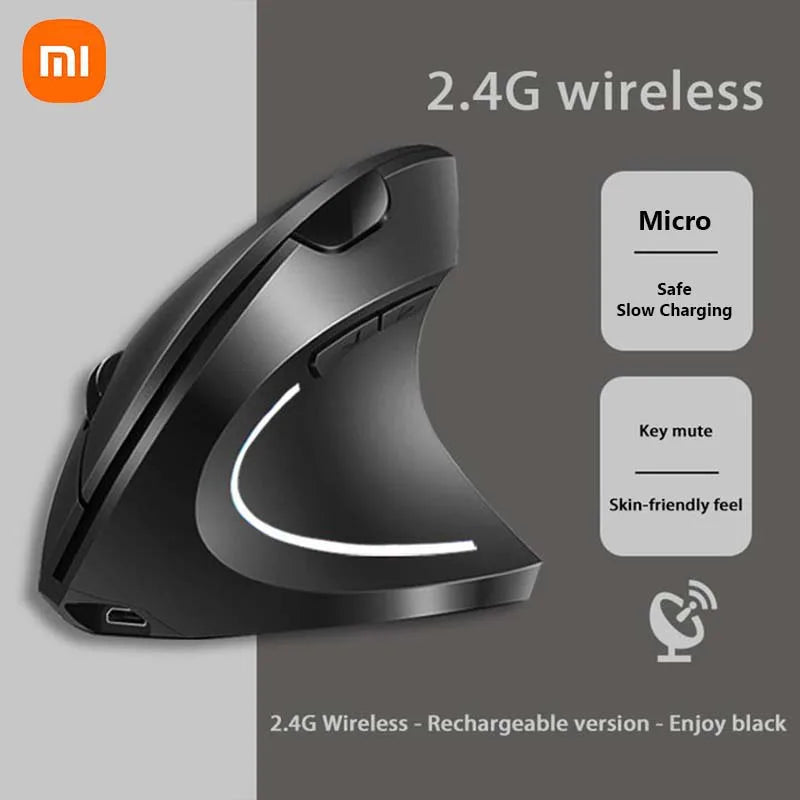 Mouse da gioco ergonomici verticali wireless Bluetooth 2.4GHz - Tastiere elettroniche regolabili a 1600 DPI