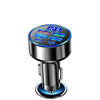 Adattatore caricabatterie per auto UYUXIO 6 in 1 USB C con display di tensione, doppio PD, super veloce, per iPhone 15 Pro max, OPPO, Samsung, Huawei 