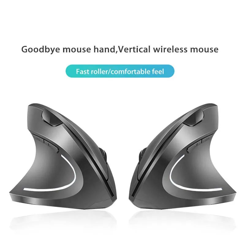 Mouse da gioco ergonomici verticali wireless Bluetooth 2.4GHz - Tastiere elettroniche regolabili a 1600 DPI