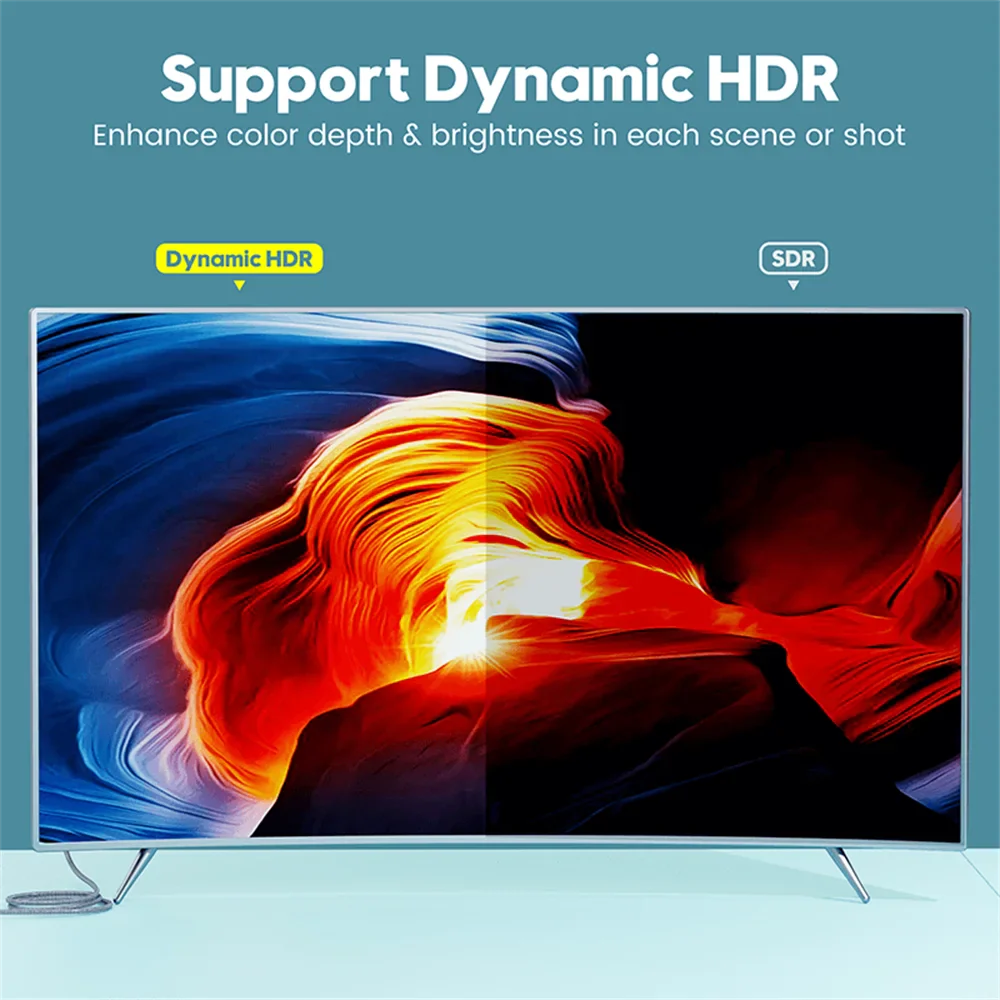 Cavo Vothoon 8K 2.1 120Hz 4K compatibile con HDMI 8K Ultra High Speed ​​HDR eARC per HDTV, XBox, Proiettore, PS5
