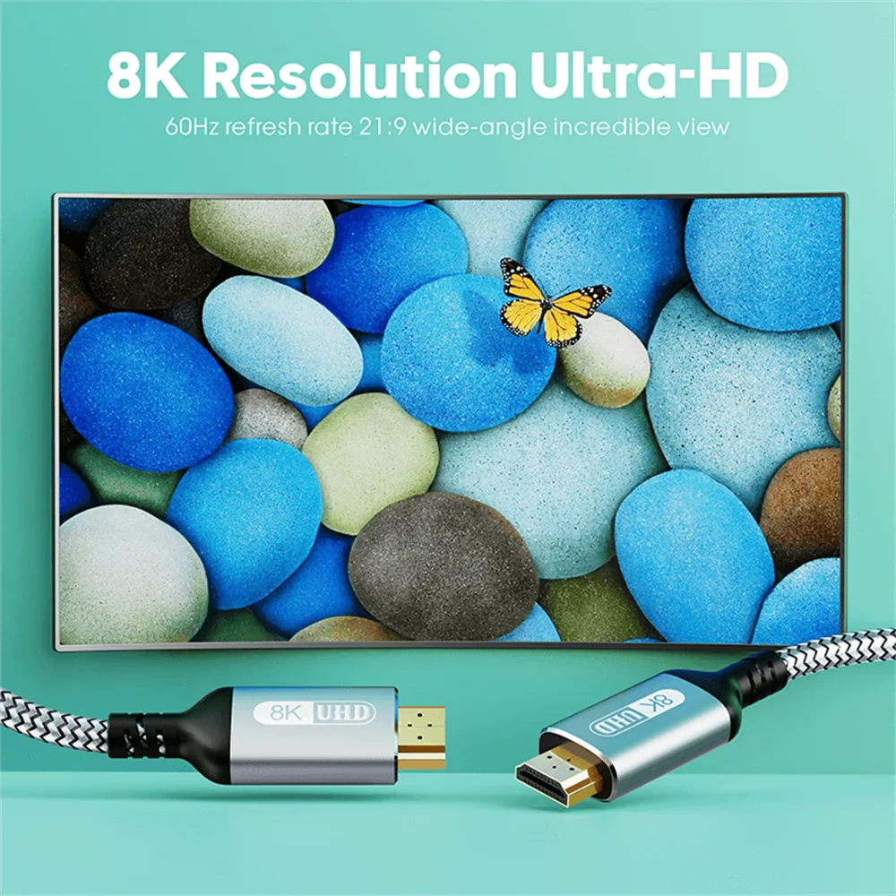 Cavo Vothoon 8K 2.1 120Hz 4K compatibile con HDMI 8K Ultra High Speed ​​HDR eARC per HDTV, XBox, Proiettore, PS5